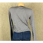 Select bordázott anyagú felső