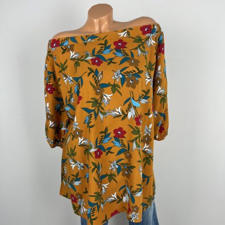 Papaya nyitott vállú felső