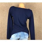 Rugalmas, bordázott felső