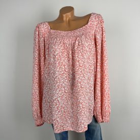 Papaya apró virágos, laza felső