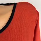 Quiz vékony felső fekete szegéllyel