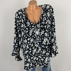 Wallis virágos, fodros felső