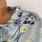 Virágos, fodros ujjú felső