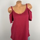 Papaya nyitott vállú felső