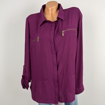 Select felgombolható ujjú felső