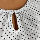 Isle pöttyös pamut póló