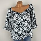 Pep&Co virágos, buggyos ujjú felső (címkés)