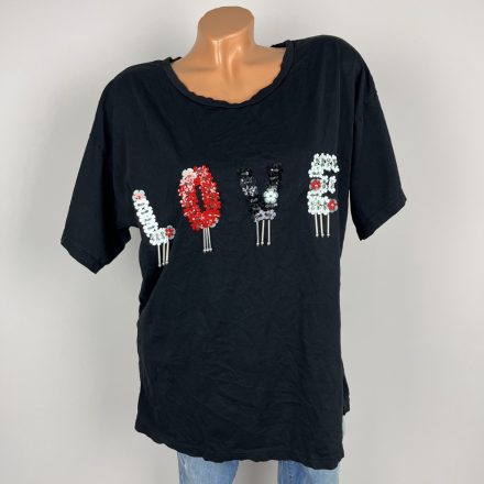 Piazza Italia flitteres póló